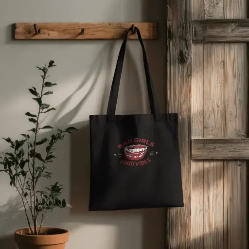 tote bag black color