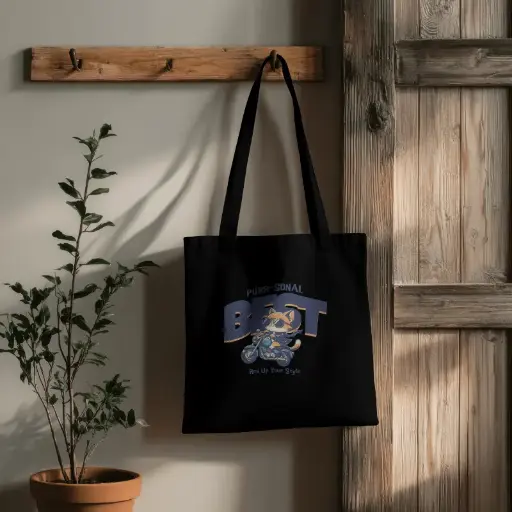 tote bag black design